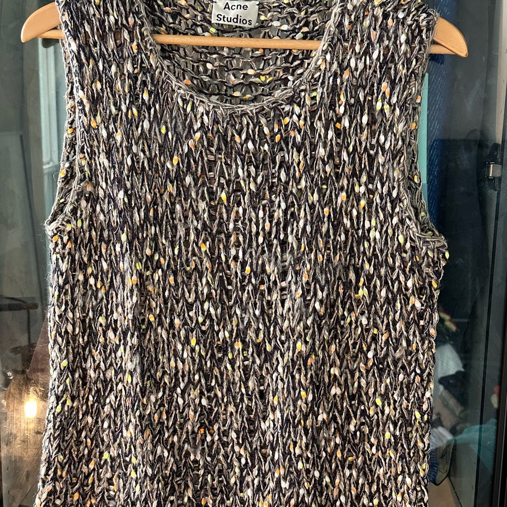 Acne Multicolor Woven Tank Top